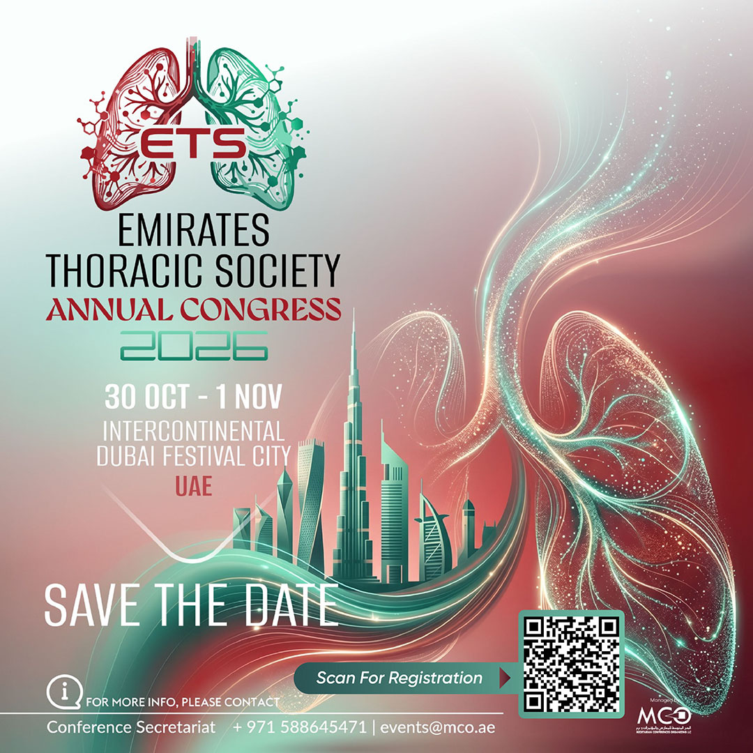 ETS Annual Congress 2026 - Save the Date, 30 Oct - 1 Nov, InterContinental Dubai Festival City, UAE